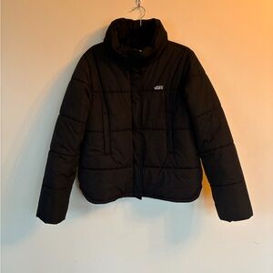 Vans Women's Black Quilted Puffer Jacket